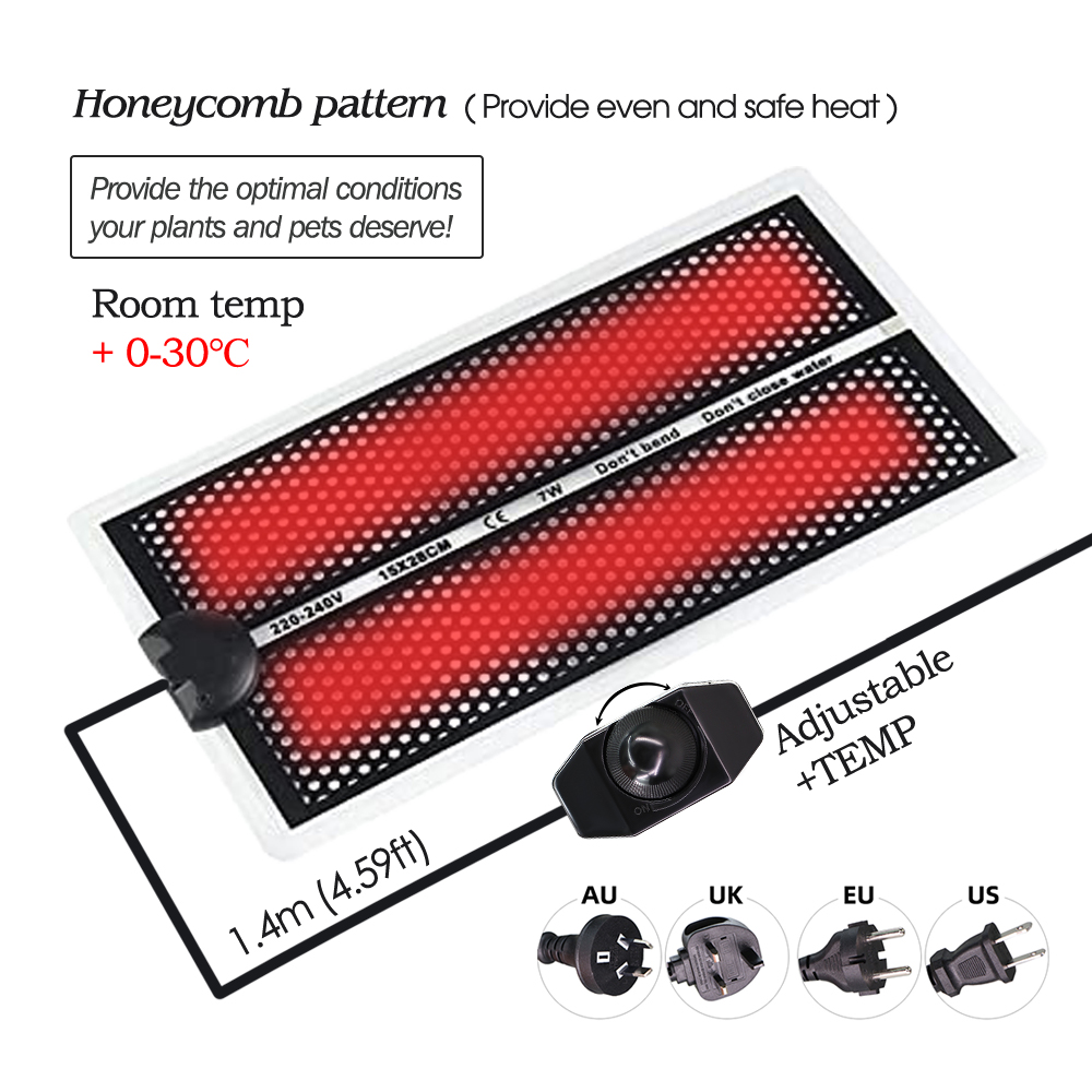 5-20W Garden Seedlings Heating - Heat Mat Seedling บทวิจารณ์และราคา